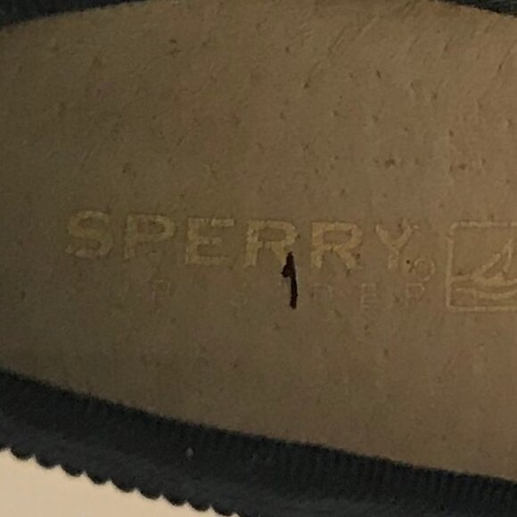 Sperry Patten Leather Pearl & Black Ribbon Flats - Picture 7 of 10